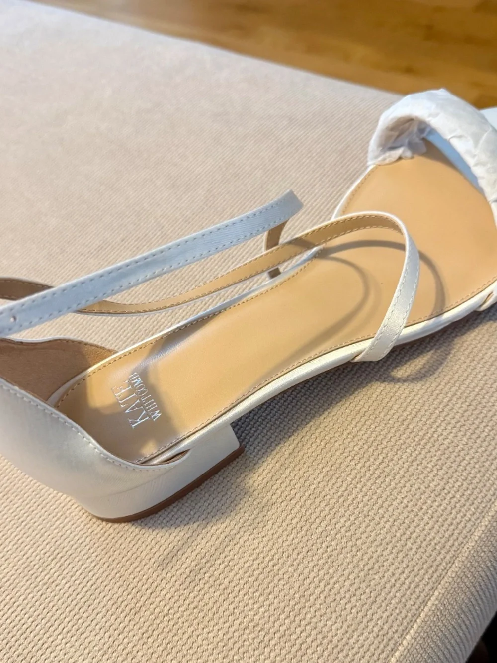 Kate Whitcomb Camila Ivory Sandals Size 10 (Brand New)